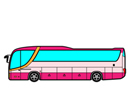 観光バスのイラスト